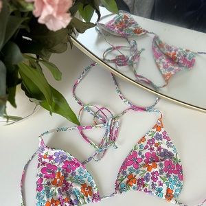 Bright Multicolor Bikini Top
